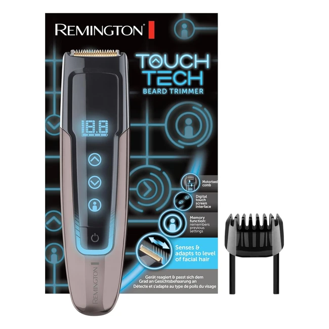 Remington Barttrimmer Herren MB4700 - Digitale Touchscreenoberfläche - 0418mm Längeneinstellung - Netz-/Lithium-Ionen-Akkubetrieb - MicroUSB-Ladefunktion