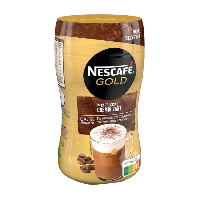 NESCAFÉ Gold Typ Cappuccino - cremig und zart - löslicher Kaffee - enthält Koffein - mit extra Schaum - 1 x 250 g