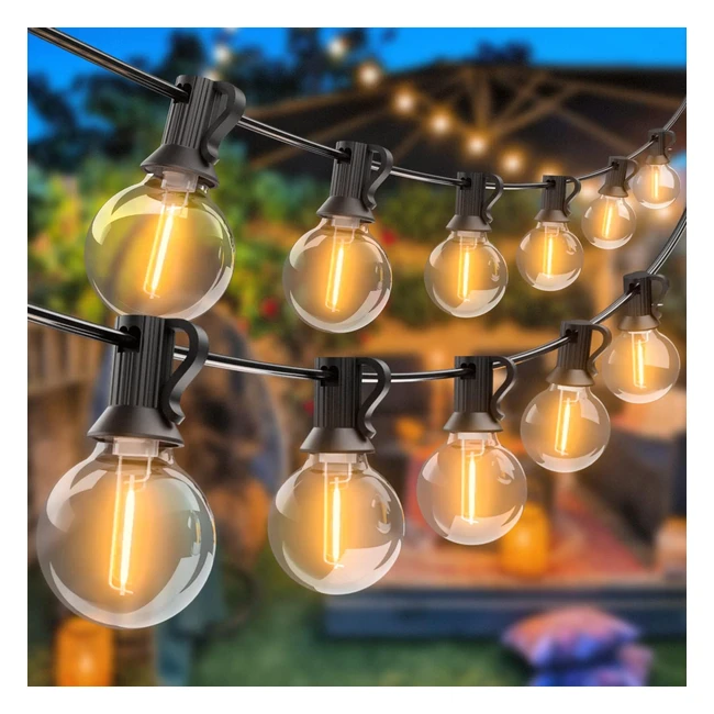 Catena Luminosa Esterno 2 Pezzi 1825m G40 LED Impermeabile - Luci Esterno IP44