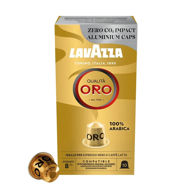 Lavazza Qualit Oro Arabica Bohnen - Fruity Floral - 10 Kapseln - Nespresso kompa