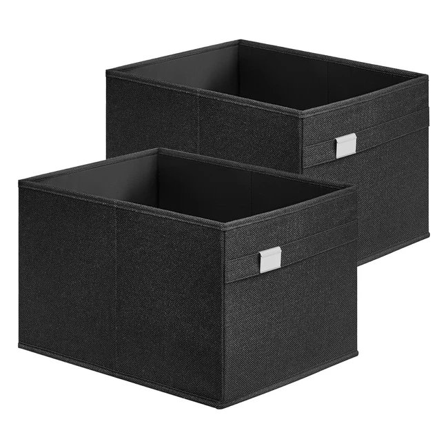 Songmics Storage Organisers Set of 2 - 40x30x25 cm - Foldable - Oxford  Linenlo