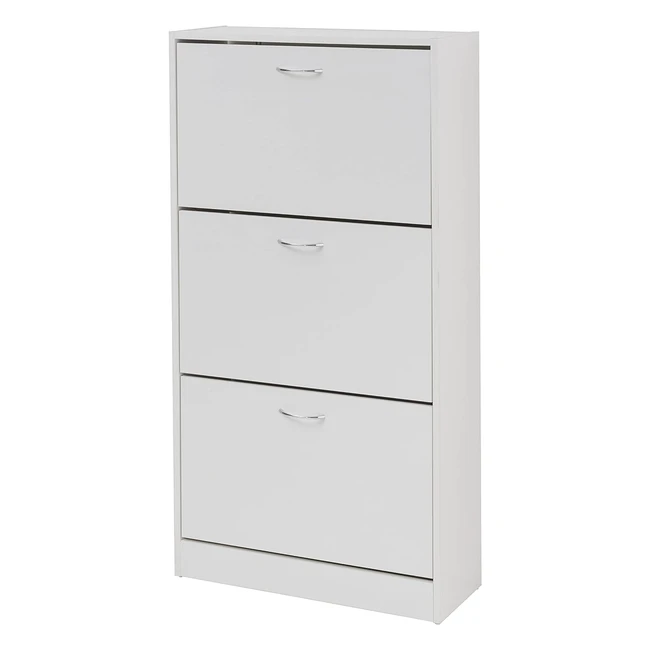 Scarpiera Salvaspazio Slim Baroni Home Bianca 3 Ante - Resistente e Pratica