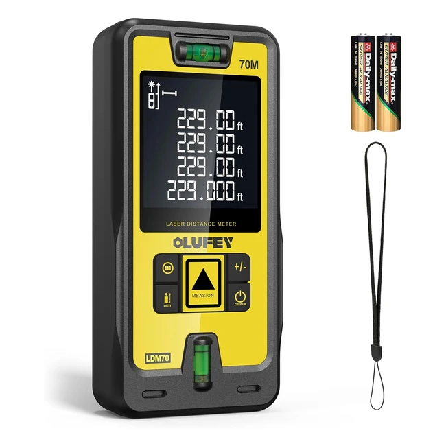 Medidor Láser Olufey 70m IP54 - Medición Digital Portátil