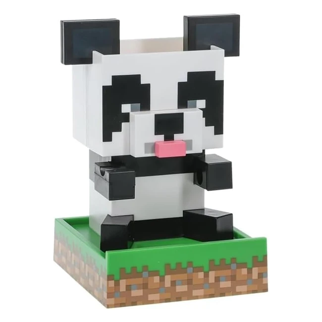 Paladone Minecraft Panda Desktop Organizer - Cute Tidy Stationery Accessory with