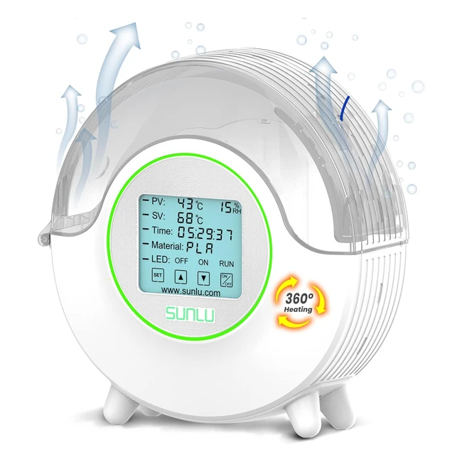 Secador de Filamento 3D Sunlu S2 FDM - Secado Rpido y Uniforme - Ventilador In