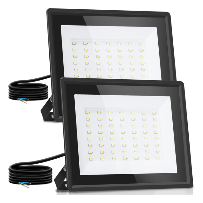 Projecteur LED extrieur 50W Aigostar 4300 lumens blanc naturel 4000K IP65 - Lo