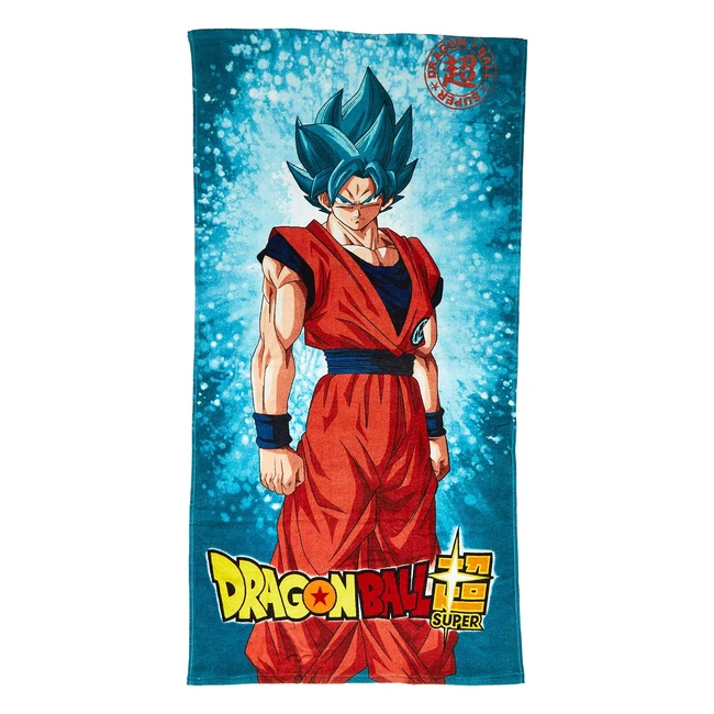 Toalla de terciopelo Dragonball 75x150cm algodón multicolor