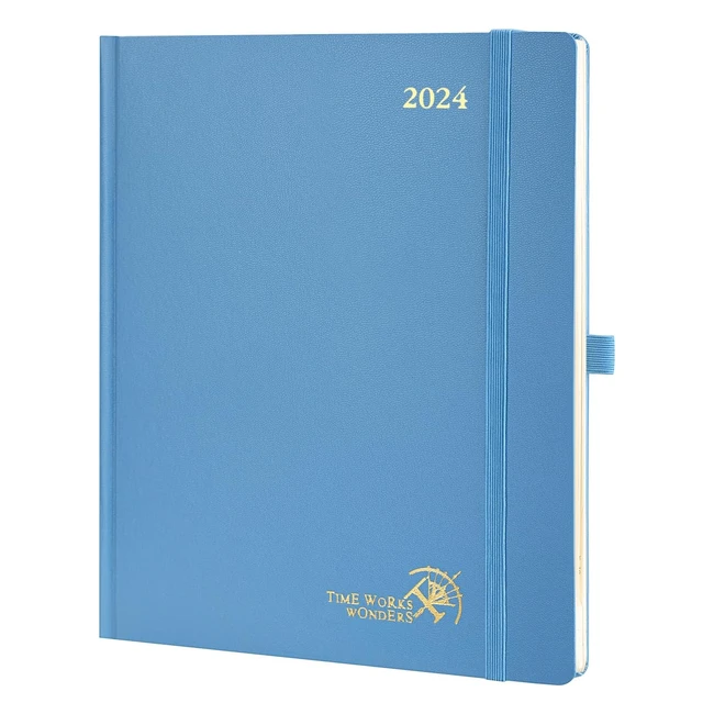 Agenda 2024 settimanale verticale 265 x 215 cm con copertina rigida - Poprun pl