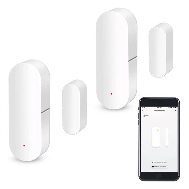 Sensor de Puerta Wifi - Alarma Inalámbrica - 2 Pack