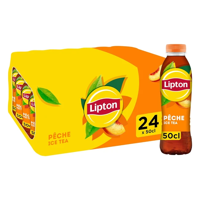 Lipton Ice Tea Pche 24x50cl - Rafrachissant et Dlicieux