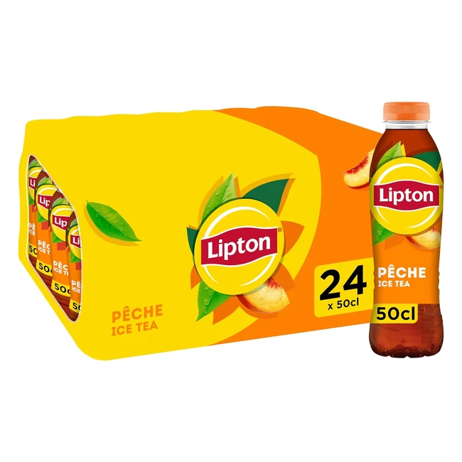 Lipton Ice Tea Pêche 24x50cl - Rafraîchissant et Délicieux