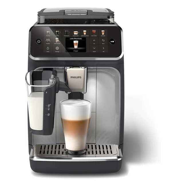 Philips Machine Expresso LatteGo Automatique Series 5500 - Technologie SilentBrew Quick Start - Café Aromatique - 20 Boissons Chaudes et Glacées