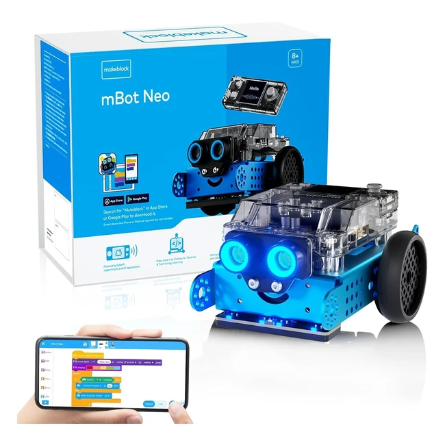 Makeblock Mbot2 Robot Programmabile STEM per Bambini - Giocattolo Coding Educativo - Supporto WiFi IoT - Python - Scratch - Emozioni - Costruzione Facile