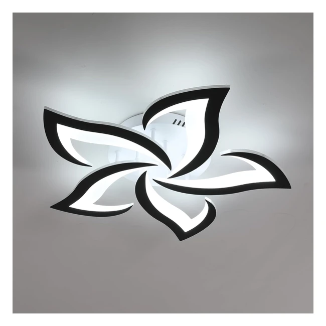 Plafoniera LED Moderna 60W 6500lm - Lampada da Soffitto Petalo 6500K - Bianco e 