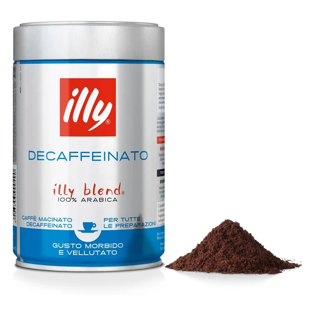 Cafe Molido Illy Blend Descafeinado 250g - Suave y Aterciopelado