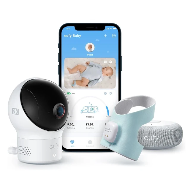 Eufy Baby S340 Smart Sock Baby Monitor 24 GHz WiFi berwachung Schlafmuster Nap