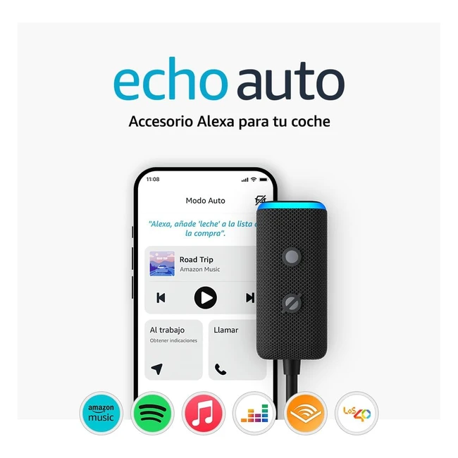Echo Auto 2 Gen - Alexa en tu coche - Manos libres