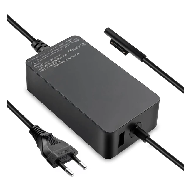 Caricatore Surface Pro 65W 15V 4A Alimentatore Microsoft Surface Pro 876543X Sur