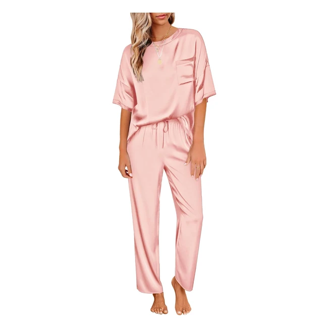 Pyjama Femme Ete Ekouaer Satin Leger SXXL
