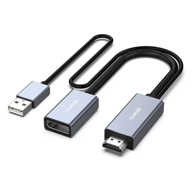 Adattatore HDMI a DisplayPort Benfei 4K60Hz 2K144Hz 1080p165Hz