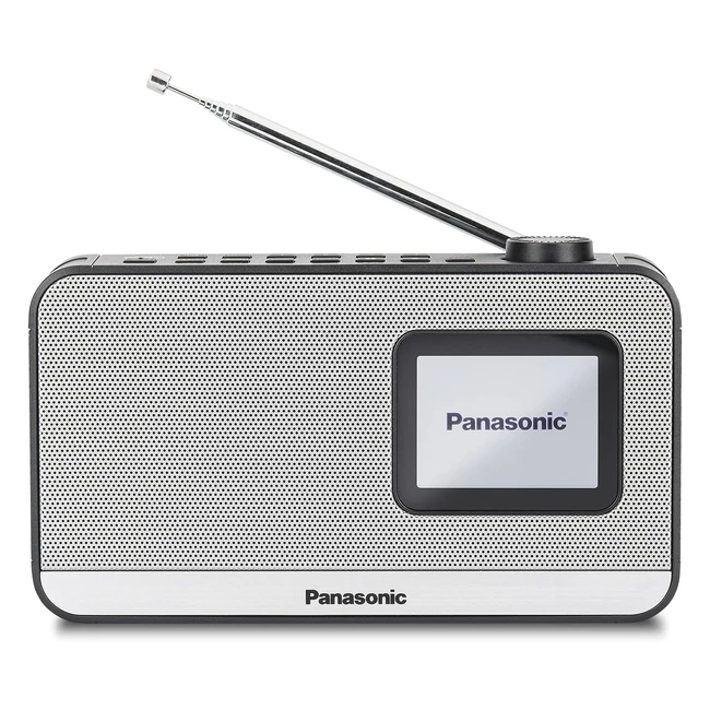 Panasonic RFD15EGK Portable DABFM Digital Radio with Bluetooth 24 TFT LCD Displ