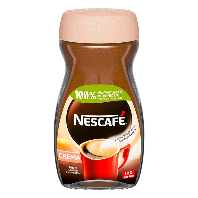 Nescafe Classic Crema löslicher Bohnenkaffee 200g - Stark, cremig, koffeinhaltig