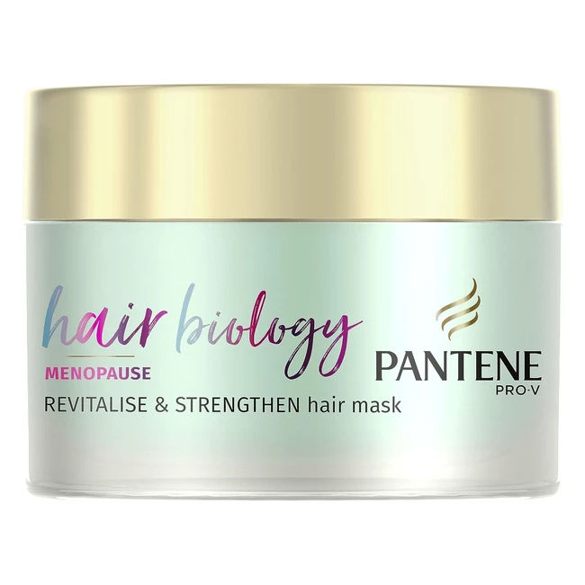 Pantene Hair Biology Menopause Revitalise & Strengthen Hair Mask - Vitamin B7 - 160ml