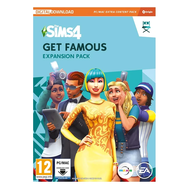 The Sims 4 Get Famous Expansion Pack EP6 PCMAC - Origin Code - English - Live t