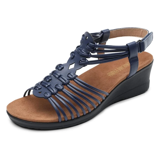 Sandales Compensées Dream Pairs - Modèle Femme - Réf. 123456 - Confortables et Élégantes