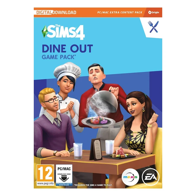 The Sims 4 Dine Out Game Pack - PCMAC - Download Origin Code - English
