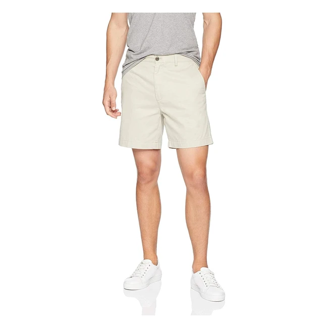 Amazon Essentials Herren Shorts Classic Fit 7 Zoll Print Shorts - Beige Stone ST