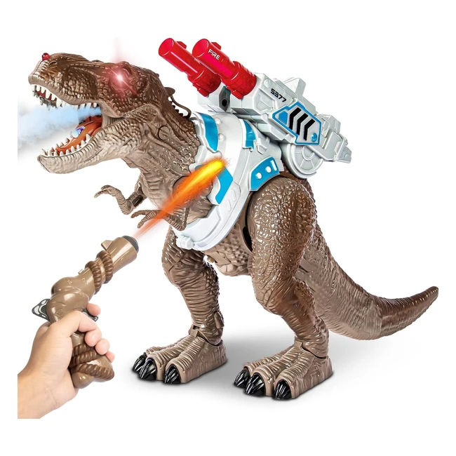 Giocattolo Dinosauri Telecomandato SWTOIPIG T-Rex LED Regali Bambini
