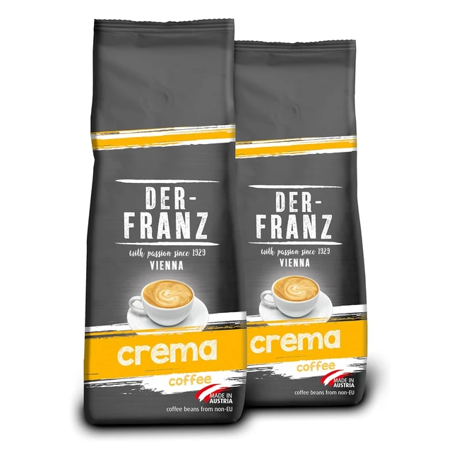 Caf Crema Derfranz UTZ Molido 2 x 500g - Aroma Ligero y Afrutado