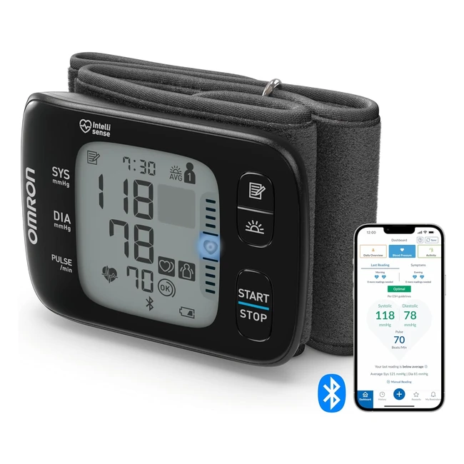 Omron RS7 Intelli IT Handgelenk-Blutdruckmessgerät Test Sieger Stiftung Warentest 09/2020 mit Positionierungssensor und Bluetooth-Funktion