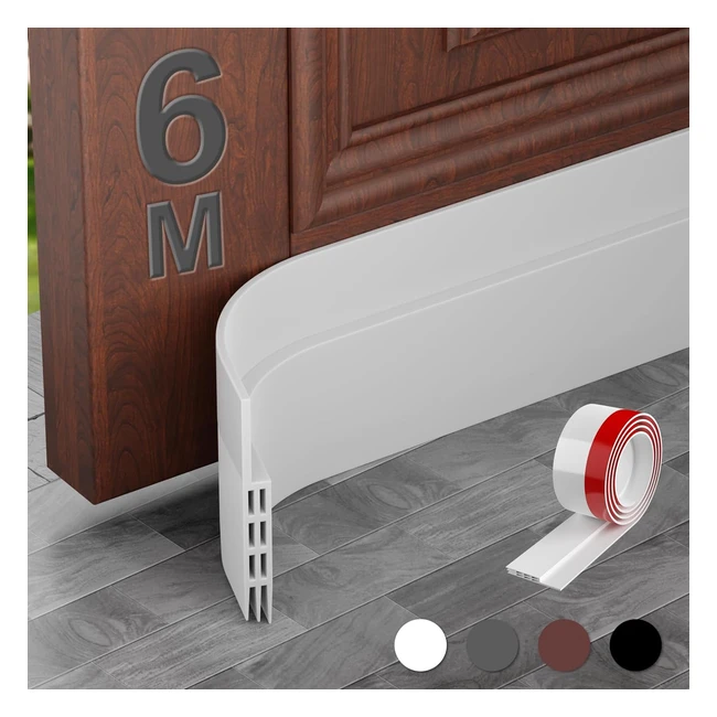 Burlete Puerta Entrada Maricato 6 Piezas - Aislante Exterior Autoadhesivo Antipolvo Insonorización