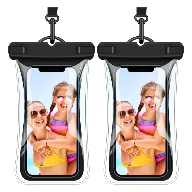 Pochette étanche smartphone lot de 2 IPX8 flottante - iPhone 15 Pro Max