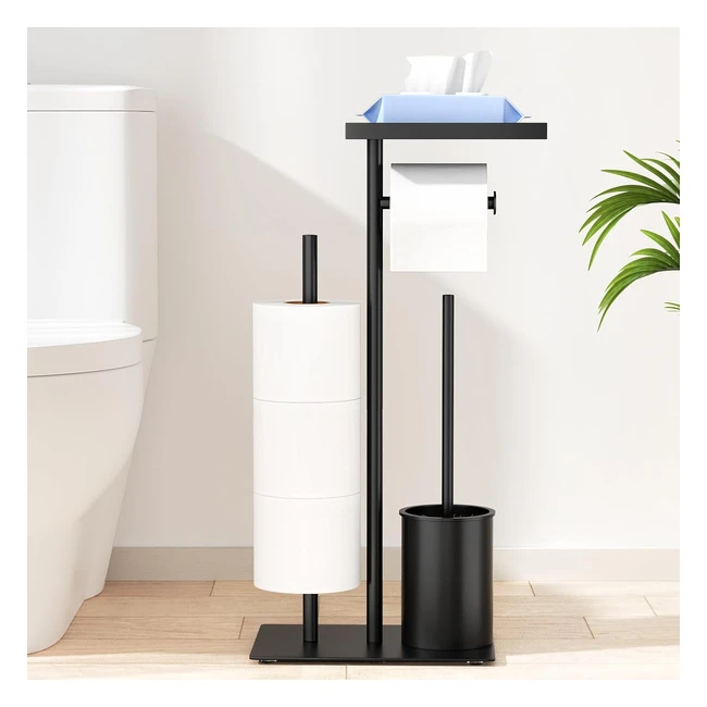 Portarrollos de Papel Higiénico de Acero Inoxidable con Escobilla - Susswiff