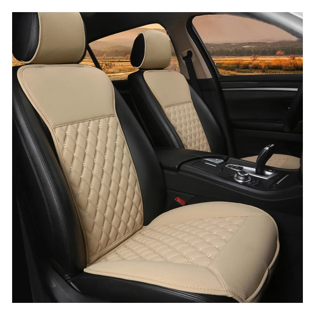 Coprisedili Auto Black Panther 1 Paio - Accessori Auto Beige - Antiscivolo - Quattro Stagioni