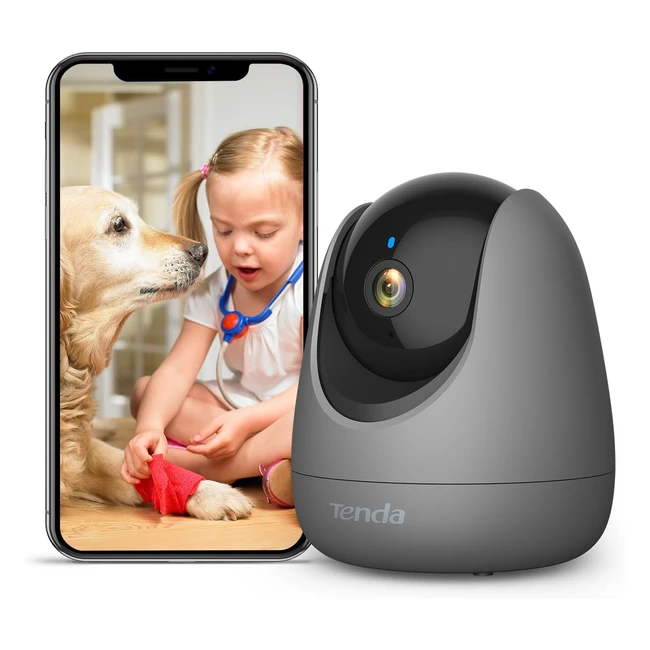 Tenda Telecamera Wifi Interno 1080p con 360Pantilt Audio Bidirezionale Rilevamen