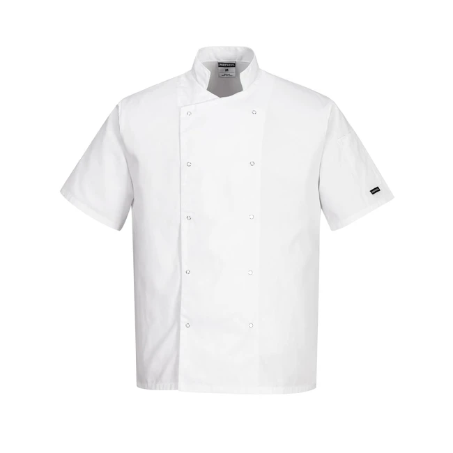 Portwest C733 Lightweight Cumbria Chefs Jacket White 3XL - Modern Design