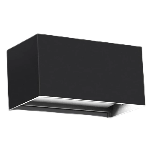 Lampada LED Applique da InterniEsterni 20W 6000K Nero - Kingwen