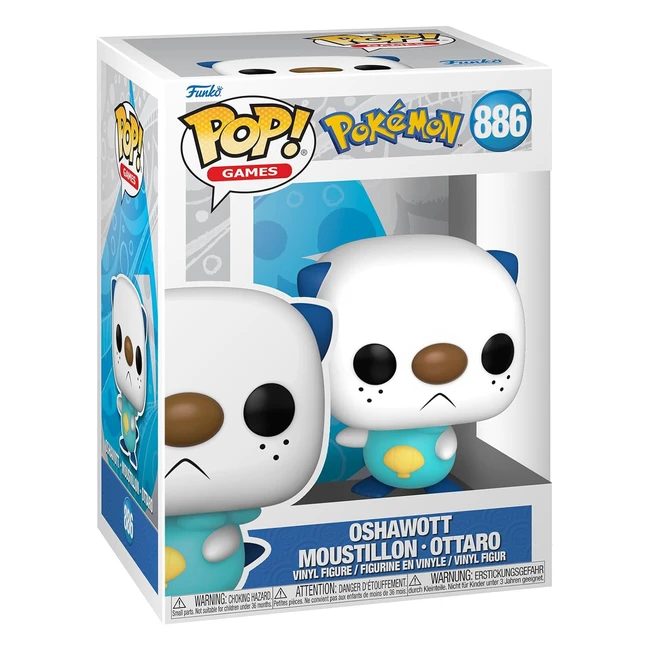Funko Pop Games Pokemon Oshawott Vinyl Figure - Official Merchandise - Ideal Collectible Gift for Kids & Adults