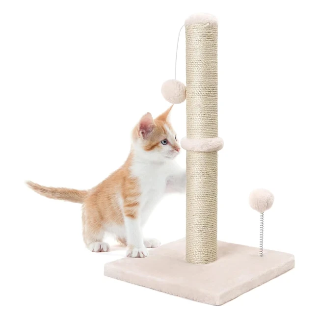 Rascador para gatos 54cm alto con cuerda de sisal premium