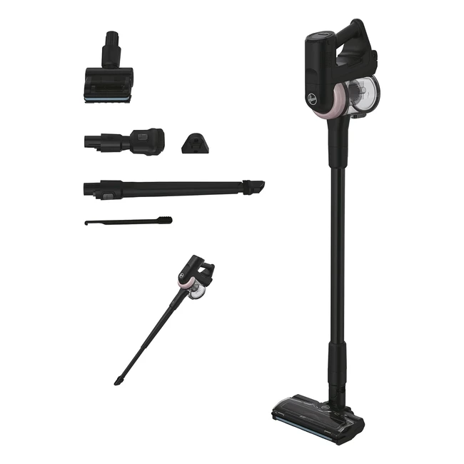 Aspirateur Balai Hoover HF416BF Edition Limitée Animaux Voiture Puissant - Buse Flexible Incluse - Brosse Antitwist - Mini Turbobrosse LED