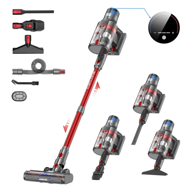 Vistefly V15 Apex Aspirateur Balai Sans Fil Dualcup 35kpa 500W - 10 en 1