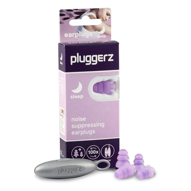 Tappi per le orecchie Pluggerz Sleep - Filtro per sonno profondo
