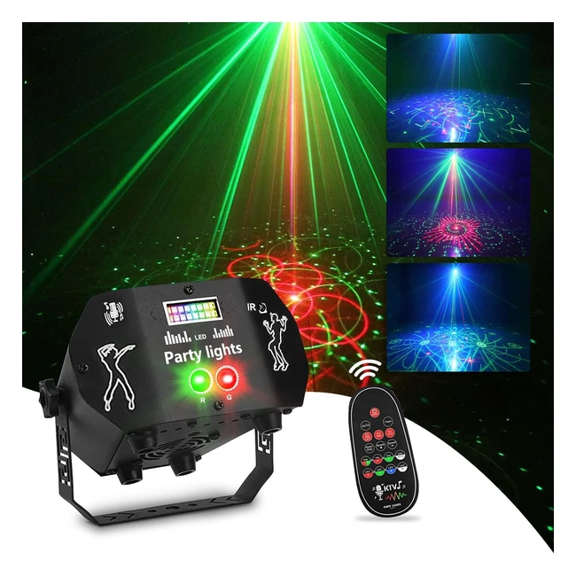 Nauotk Lampe de Scne RGB 60 Modes Disco Musique Stroboscope Boule Commande Voc