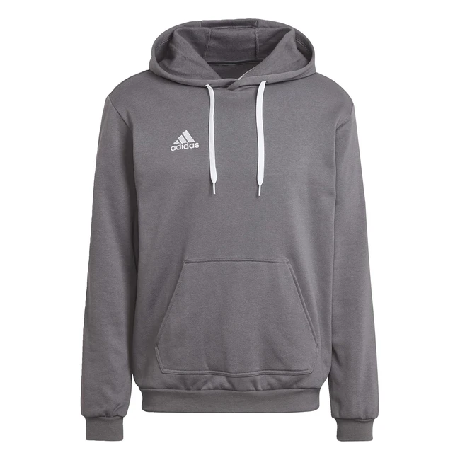 Adidas Men's Entrada 22 Sweat Hoodie - Team Grey - Free Delivery