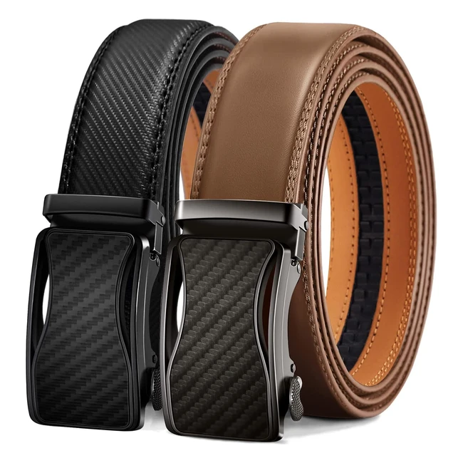 Ceinture Homme Kemisant 2 Pices Automatique Cuir Largeur 35mm - Taille Ajustab