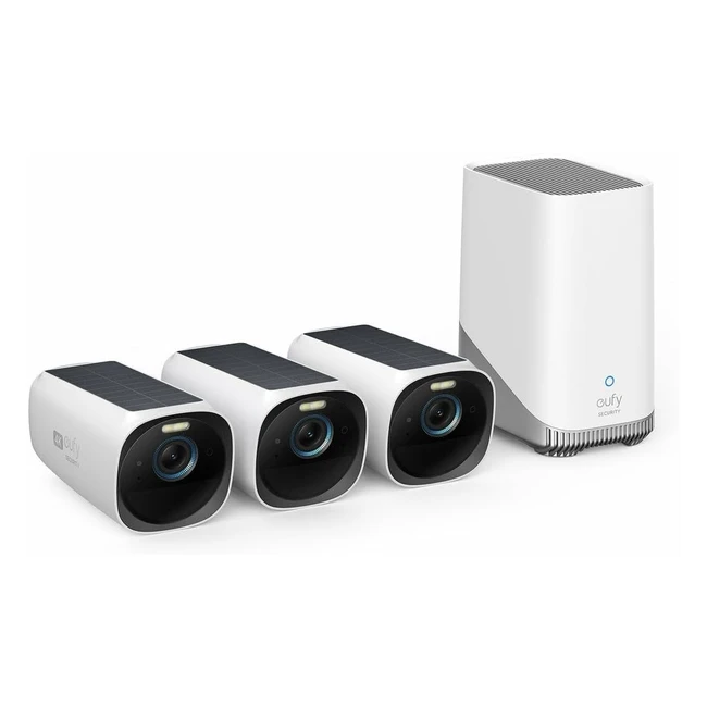 eufy security s330 eufycam 3 4k solar outdoor surveillance camera